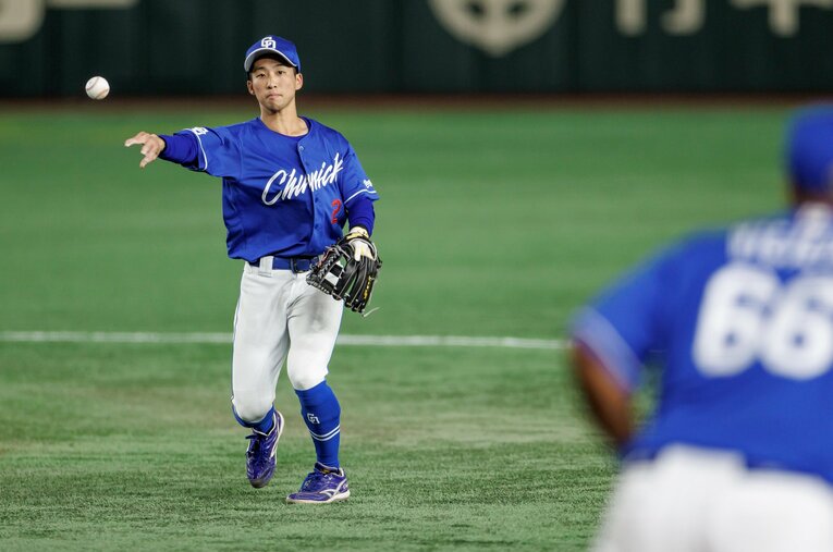 出場100試合を超えた田中だが、9月に二軍落ちした　©Kiichi Matsumoto