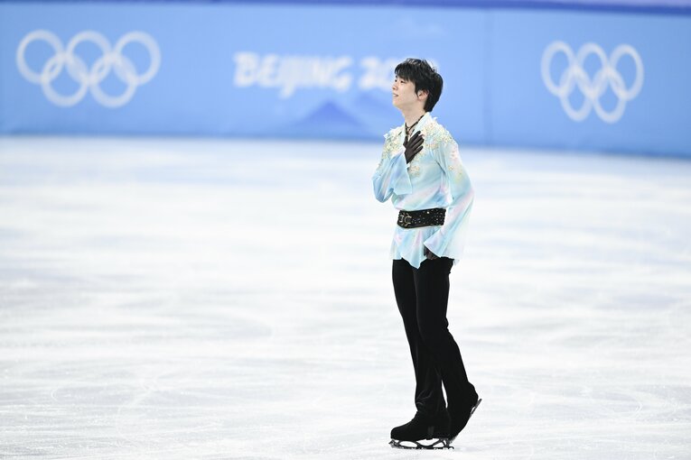 北京五輪フリー『天と地と』、演技終了後　©Asami Enomoto/JMPA
