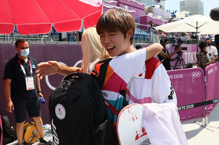 スケートボード初代王者となった堀米雄斗 ／ photograph by Kaoru Watanabe／JMPA