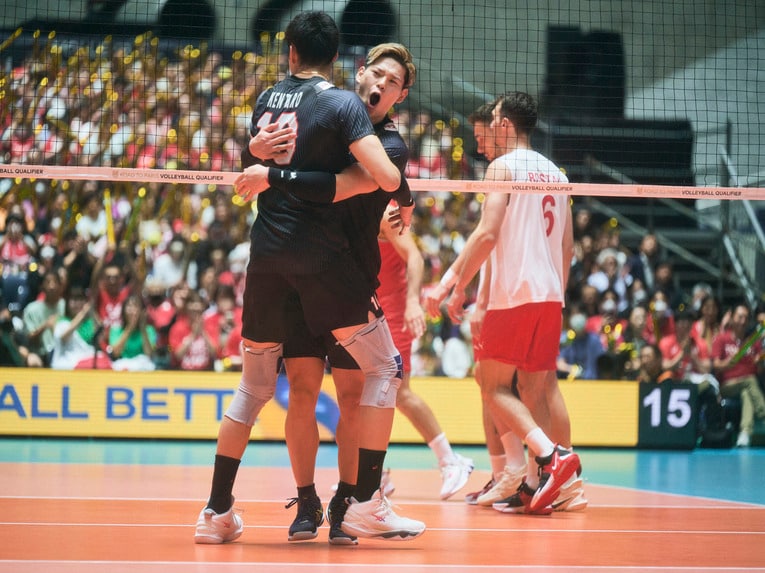 西田有志、高橋健太郎（パリ五輪予選トルコ戦）©︎Yuki Suenaga