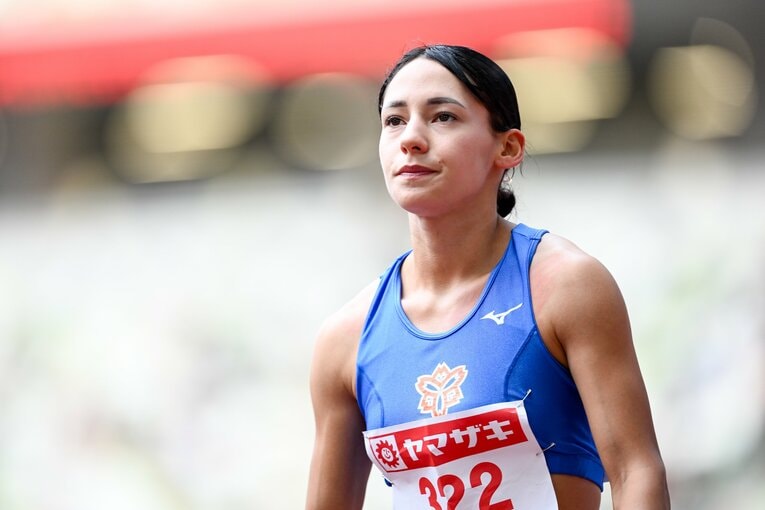 自身初の日本選手権に挑んだ21歳のフロレス・アリエ　©Nanae Suzuki