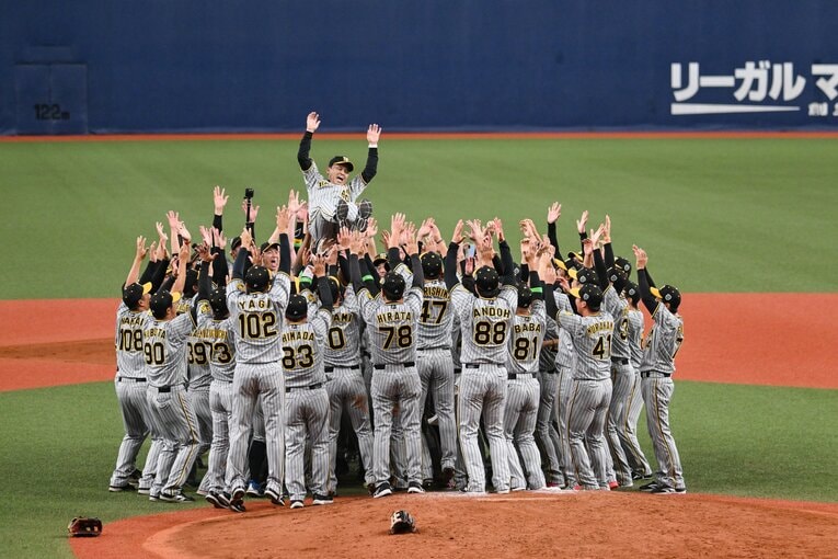 昨季、日本一に輝いた阪神 ©Nanae Suzuki