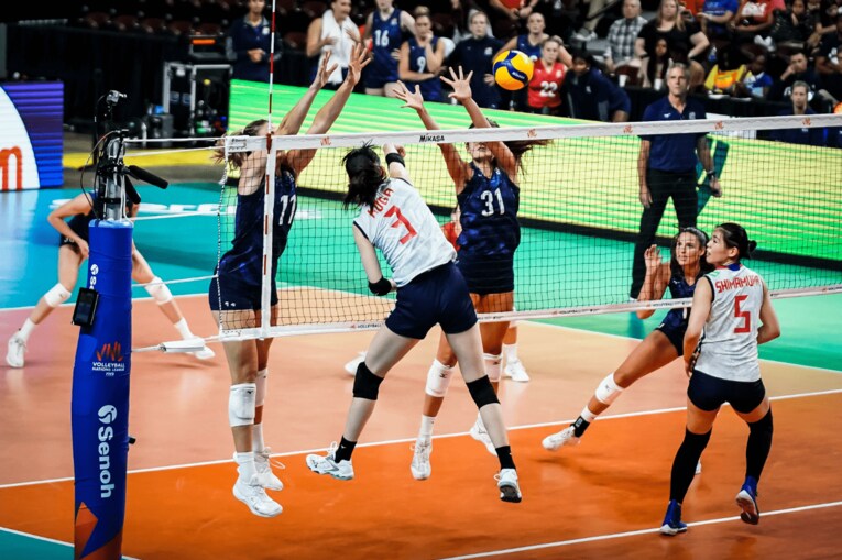 ネーションズリーグ予選ラウンド・アメリカ戦　©︎FIVB