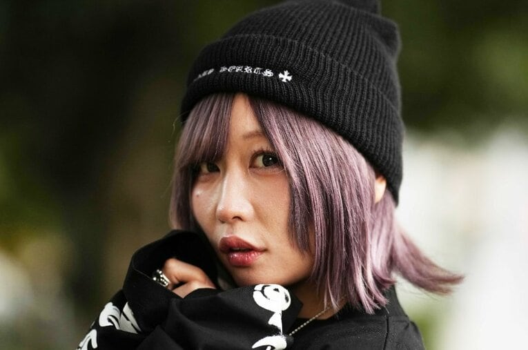 スターダムの“赤いベルトの王者”中野たむ。12月29日、両国国技館で因縁の上谷沙弥の挑戦を受ける ／ photograph by Essei Hara