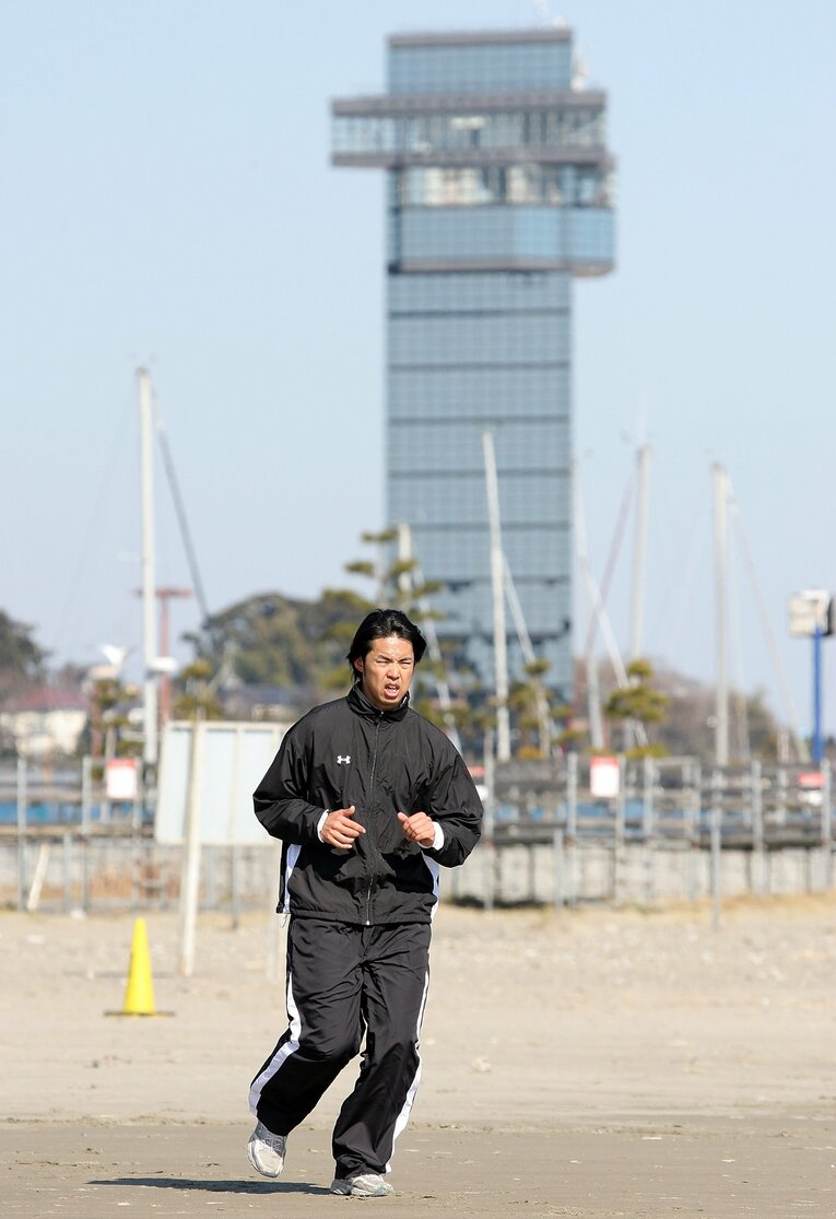 07年2月、地元・大洗での自主トレ後にカルチャーショックは待っていた　©Getty Images