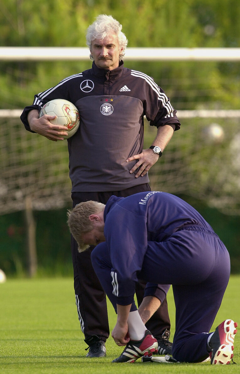 代表監督としてカーンらとともに準優勝を経験したフェラー　©AFP=JIJI PRESS