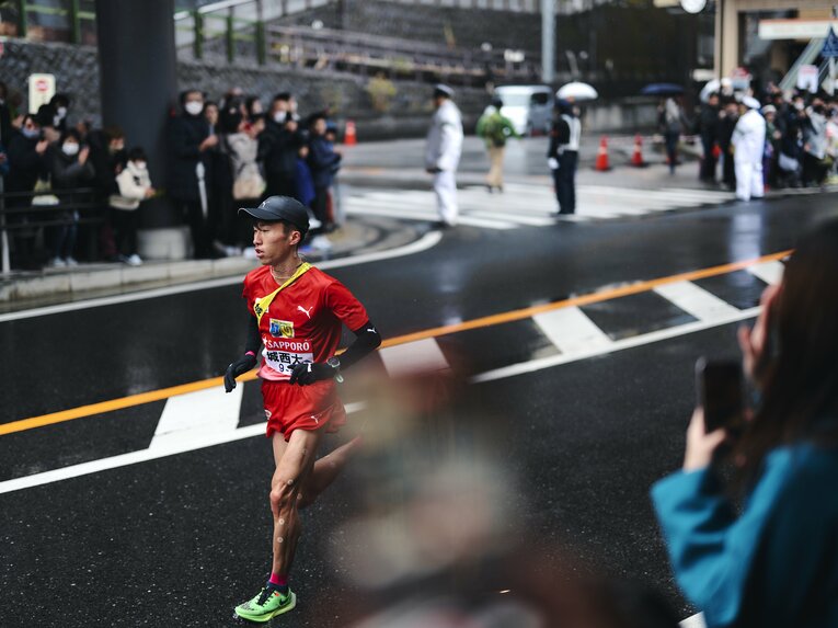 箱根5区で圧倒的な力を見せ、”山の妖精”という異名をとった山本唯翔　©Yuki Suenaga