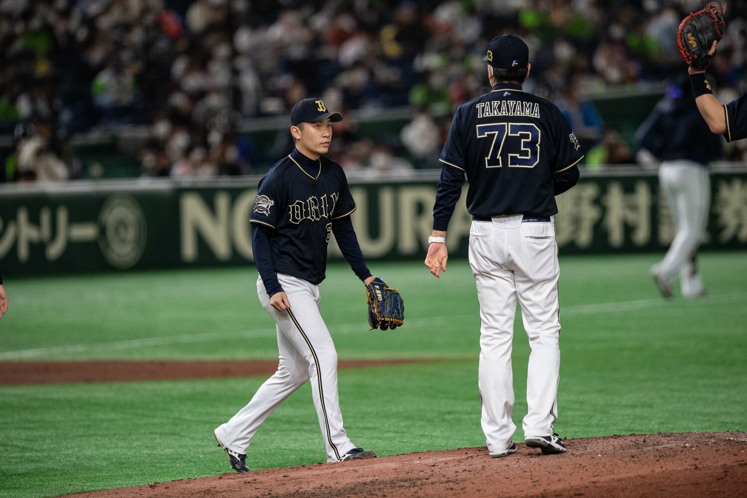 本人も驚いたという日本シリーズ第5戦。ピンチの場面でマウンドに上がった　©︎Nanae Suzuki
