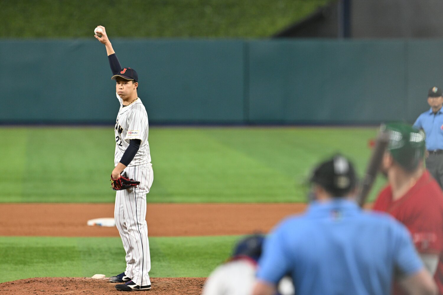 メキシコ戦での湯浅克己　©Naoya Sanuki