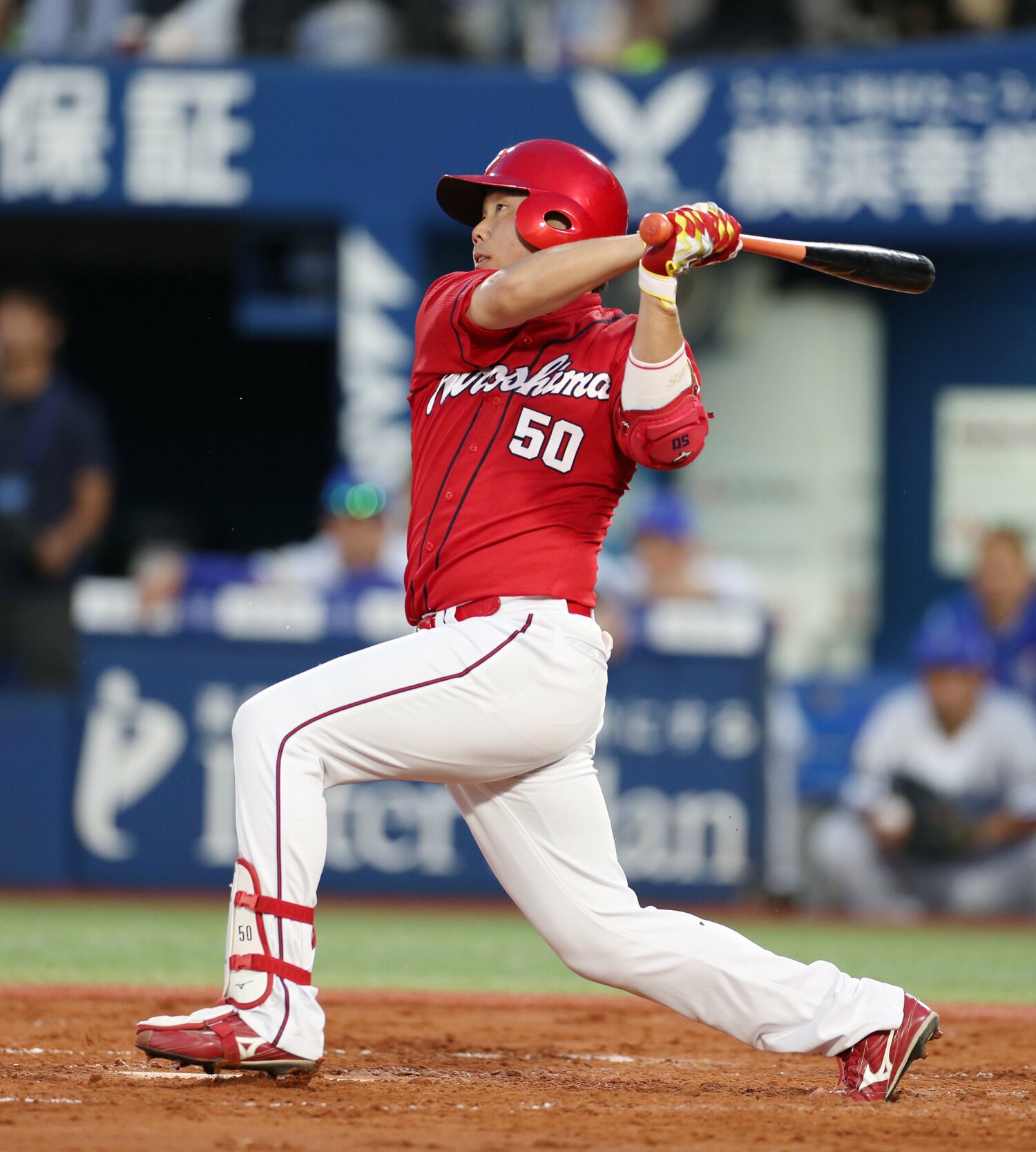 プロ生活9年で一軍に在籍したのは4シーズン、出場は49試合。19年6月28日、DeNA戦で放ったのが唯一の本塁打となった ©JIJI PRESS