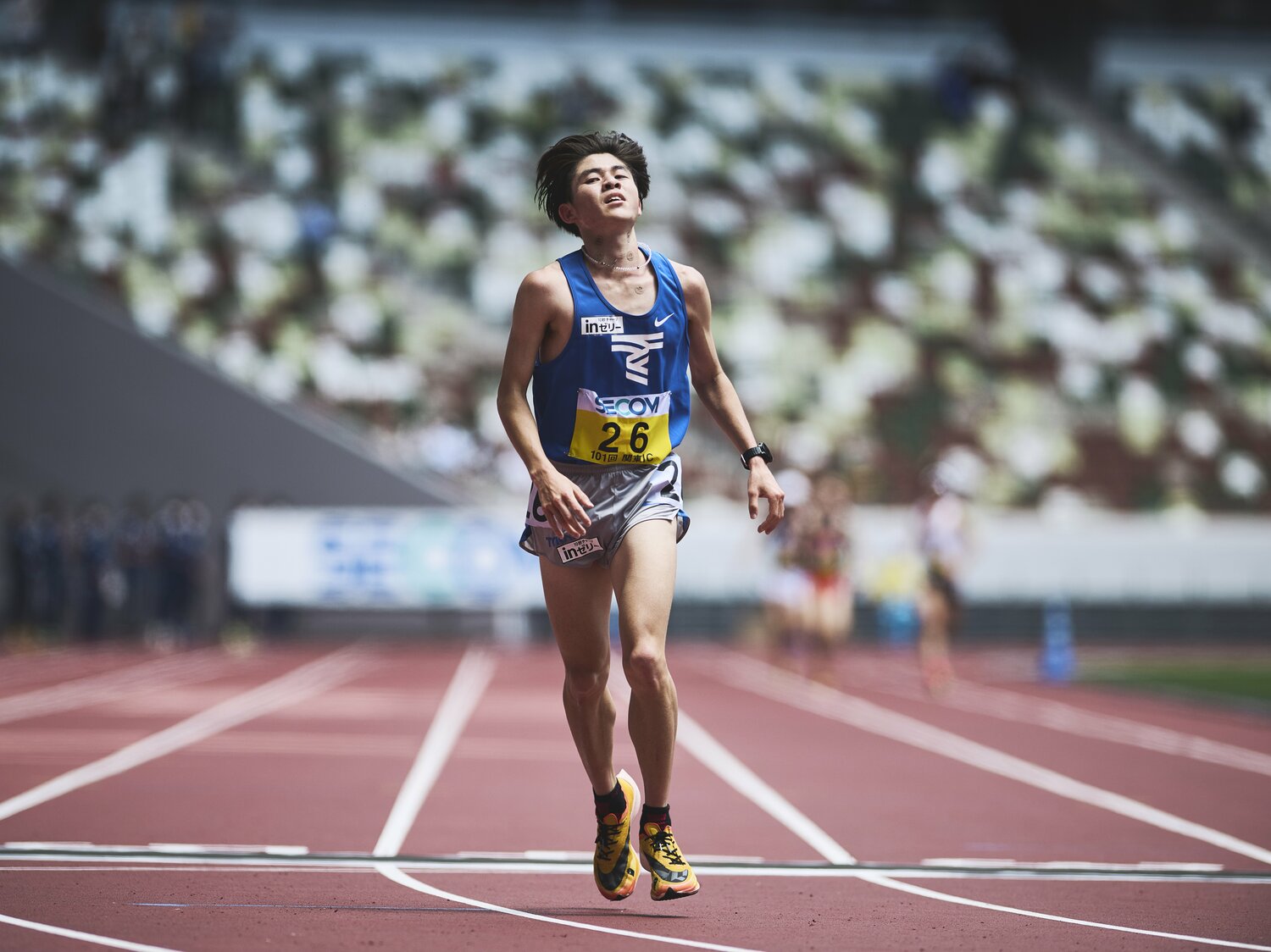 ハーフマラソンで竹村拓真が4位に　©️Yuki Suenaga