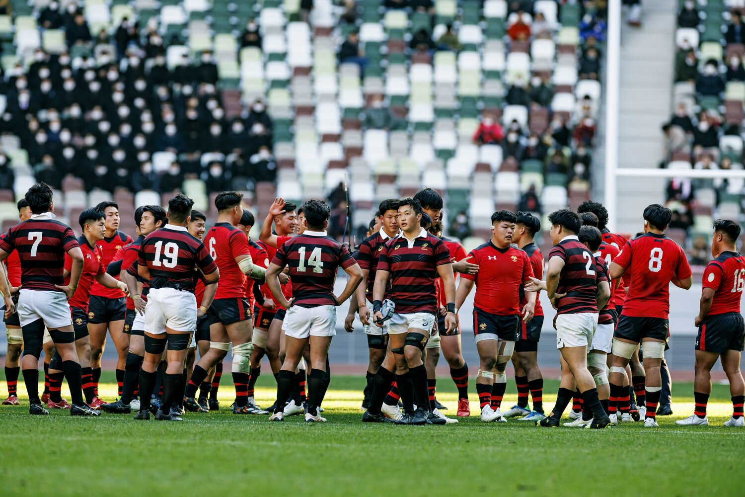 大学選手権決勝で帝京に大差をつけられた早稲田（2023年1月）©︎Kiichi Matsumoto