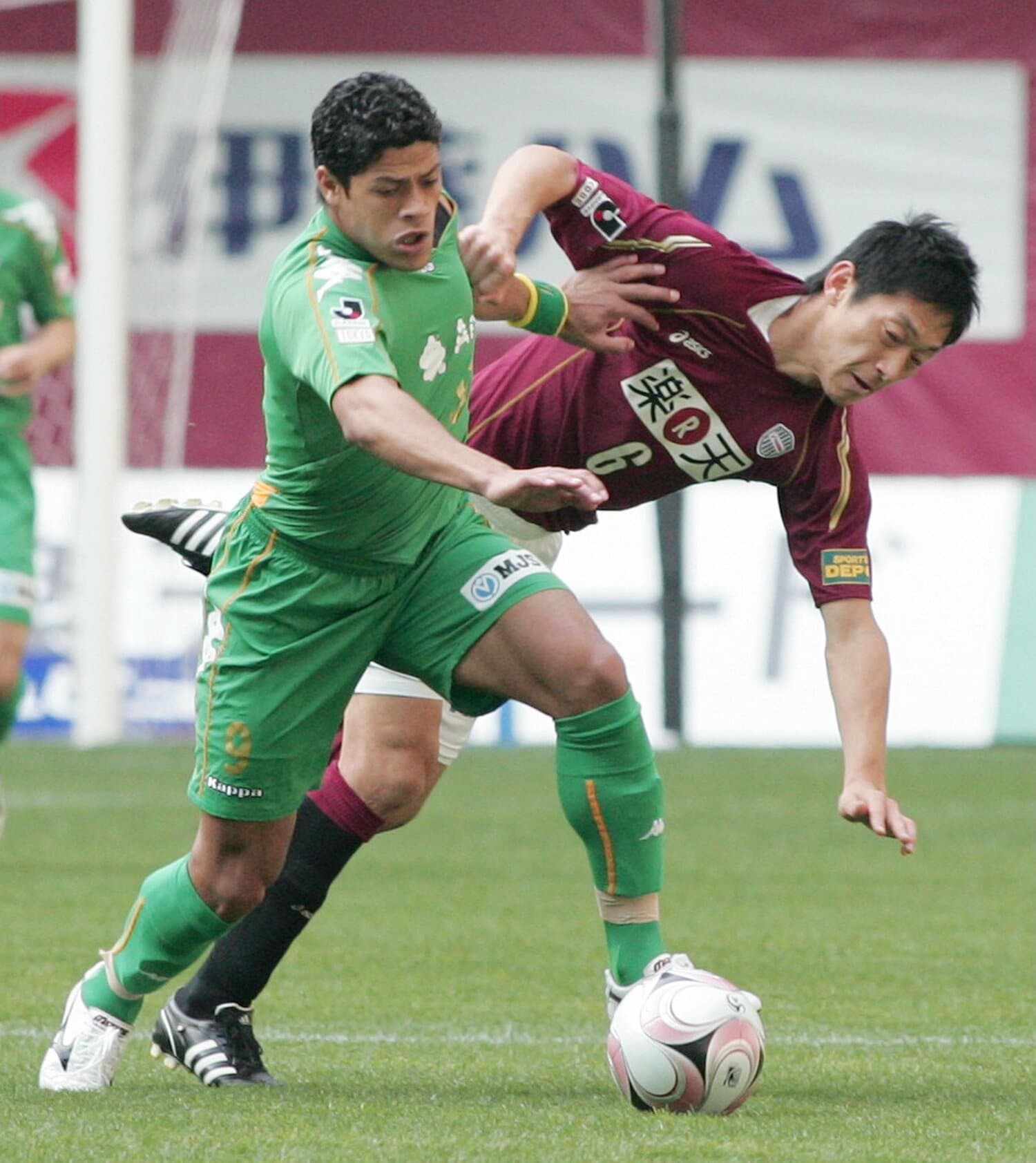 08年、ヴェルディ復帰時のフッキ　©JIJI PRESS