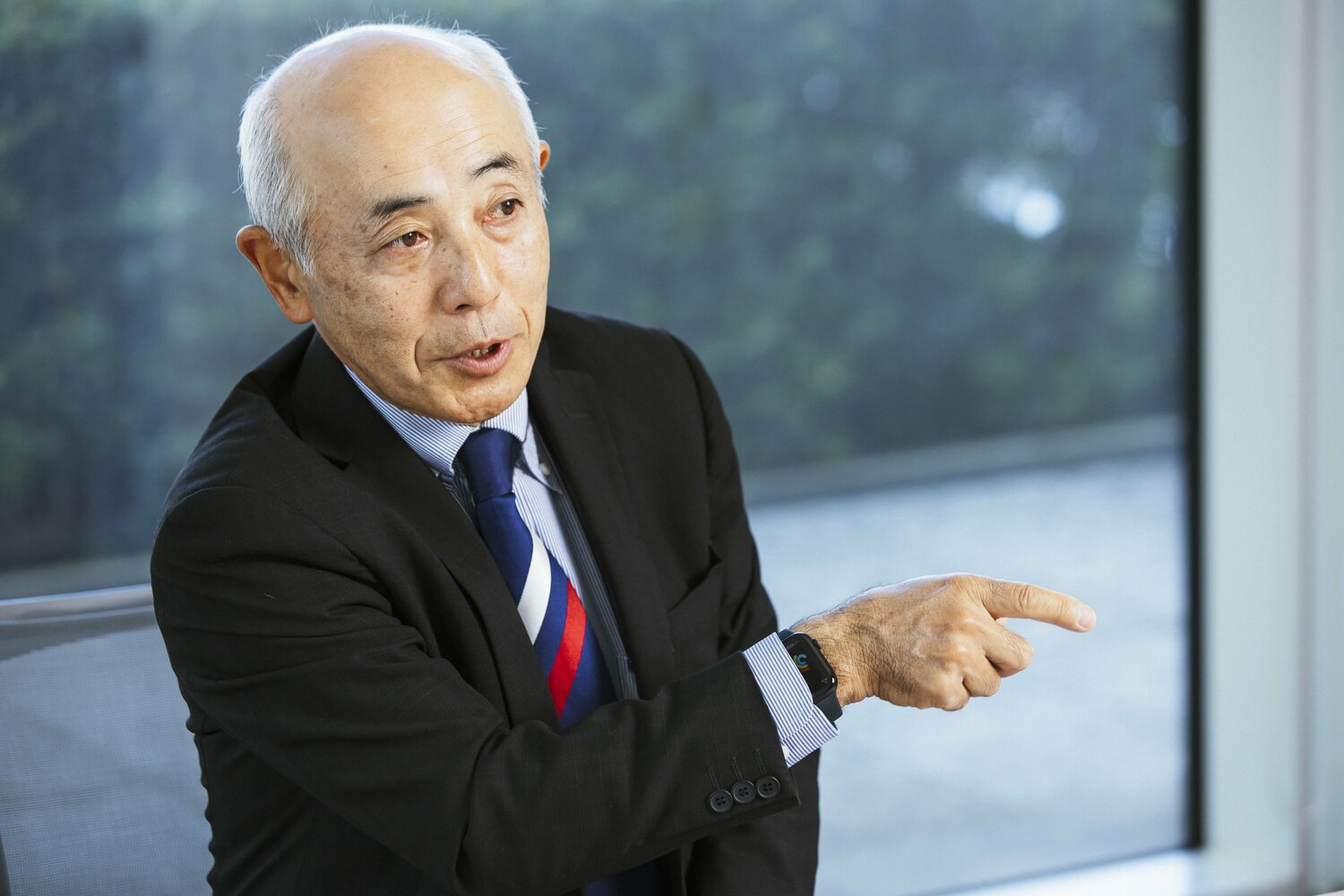 ポステコグルーの「審美眼」について語る黒澤良二前社長　©Kiichi Matsumoto