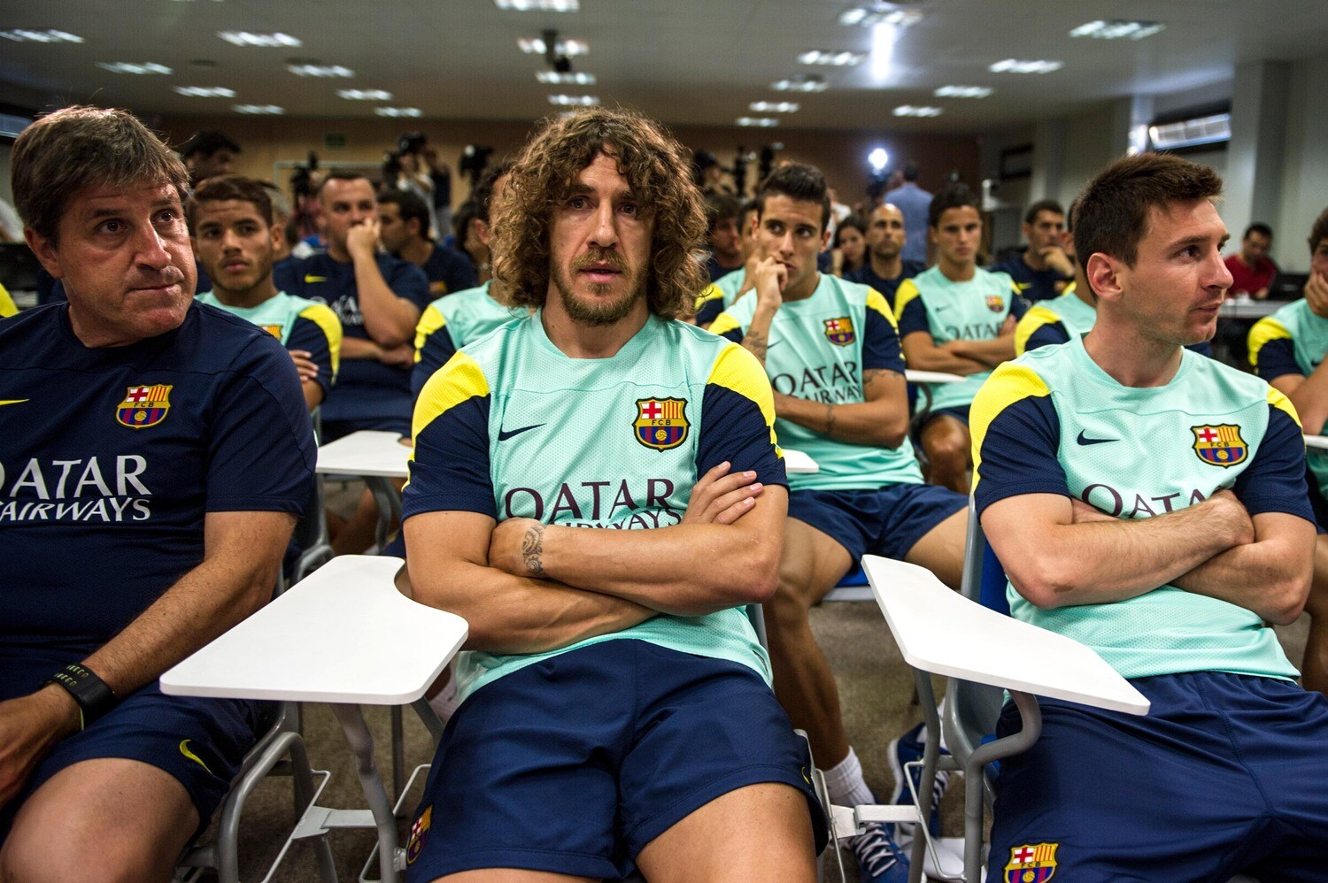 バルセロナのミーティング風景(2013年)©︎Getty Images