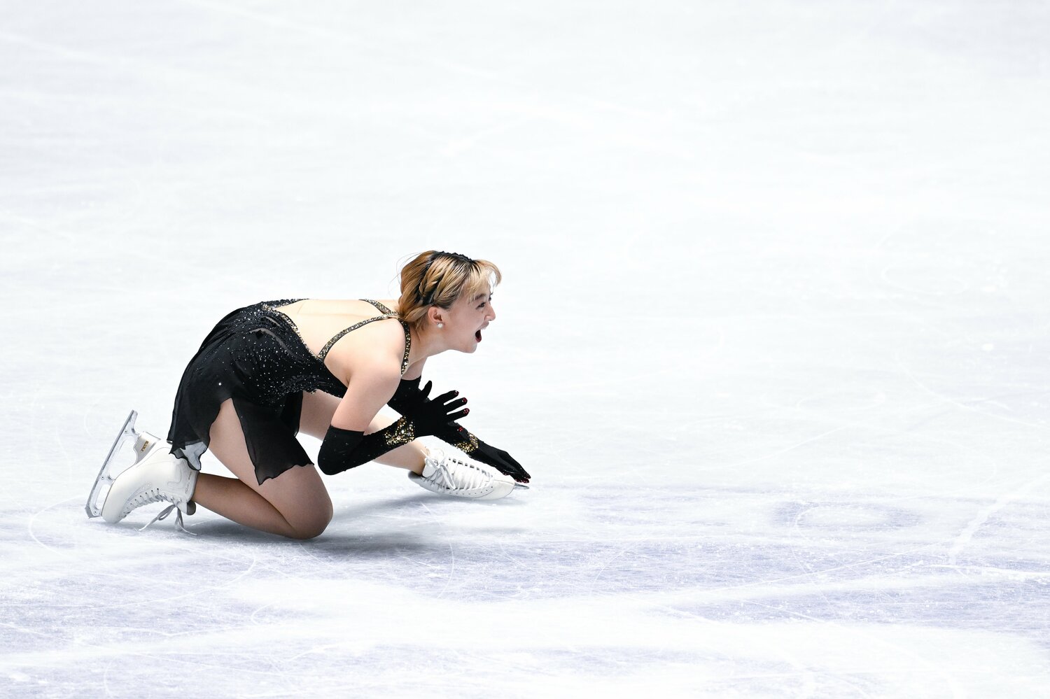 かかとが引っかかって対戦を崩してしまった　©︎Asami Enomoto