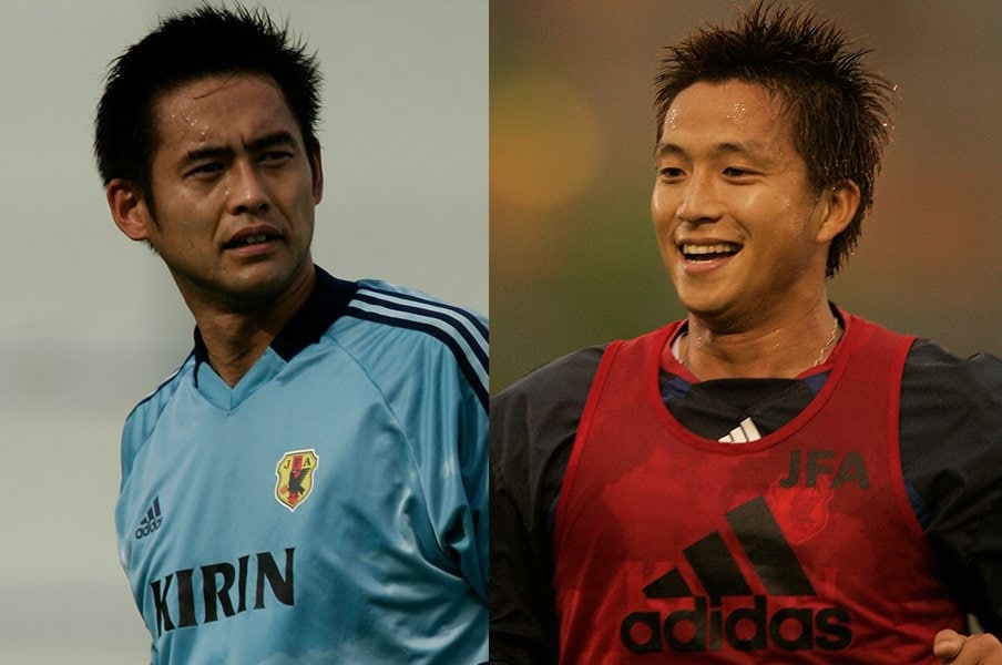 川口能活と福西崇史。引退後に早稲田大学大学院へと進んだ経歴がある ©Takuya Sugiyama