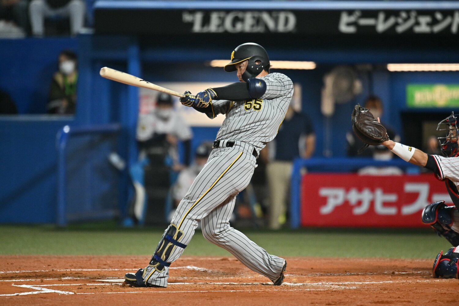 今季のCSクライマックスシリーズでは犠飛を放つなど1軍で出場機会を得ていた阪神・陽川尚将　©︎Hideki Sugiyama