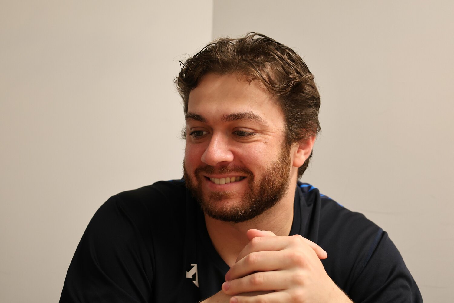 取材中も真面目な表情のなかに時折笑みをのぞかせていたケイ　©NumberWeb