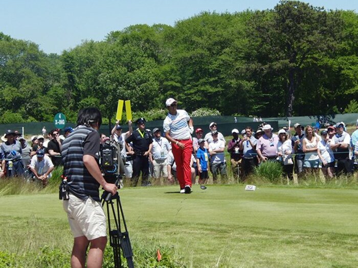 松山英樹「もっと吹いてほしい」上位総崩れの中で耐えた全米初日。＜Number Web＞ photograph by Sonoko Funakoshi
