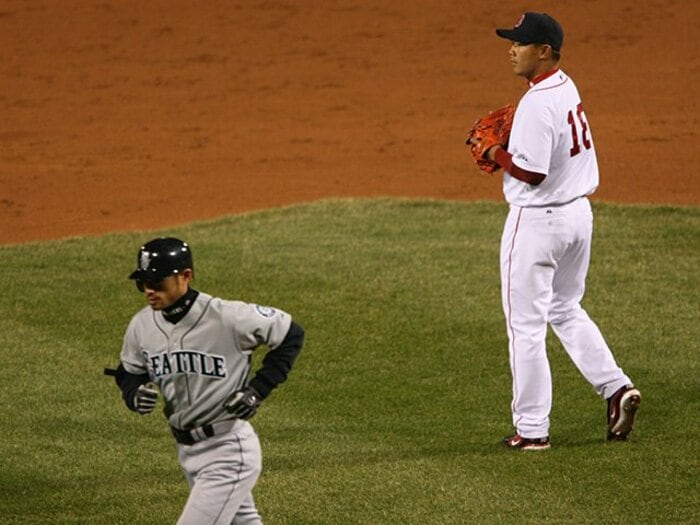 松坂大輔「イチローさんを想うのは当たり前」「自信が確信に変わりました」… 逸話と名勝負を写真で振り返る＜Number Web＞ photograph by Hideki Sugiyama