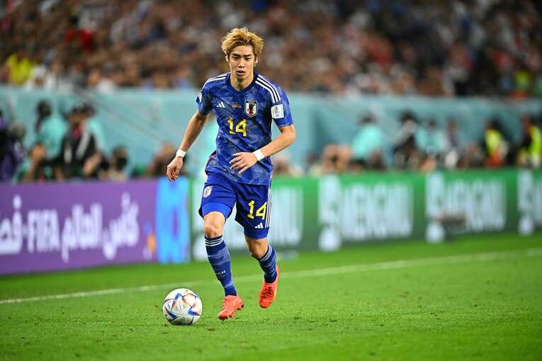 トルシエが絶賛した伊東。疲労の蓄積が心配されたが、クロアチア戦でも最後まで走りきった　©Takuya Kaneko/JMPA