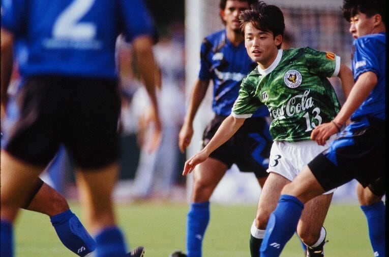 ヴェルディ川崎時代の菊原志郎（1993年） ／ photograph by J.LEAGUE
