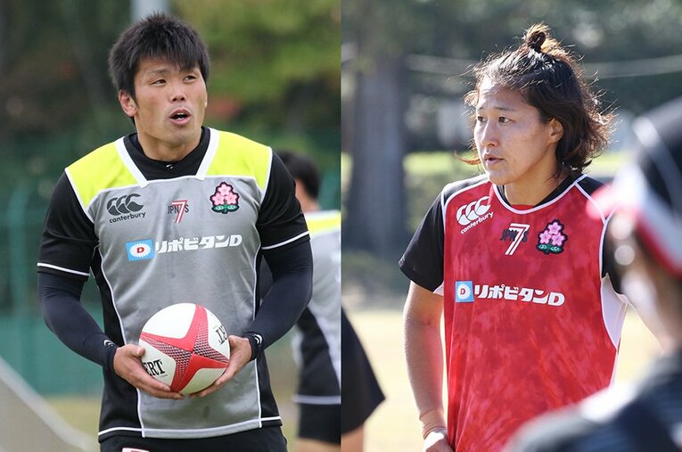 ともに歴代最多キャップを誇る坂井克行（左）と中村知春。チームを牽引する存在だったが、本大会メンバーから落選していた ／ photograph by Nobuhiko Otomo