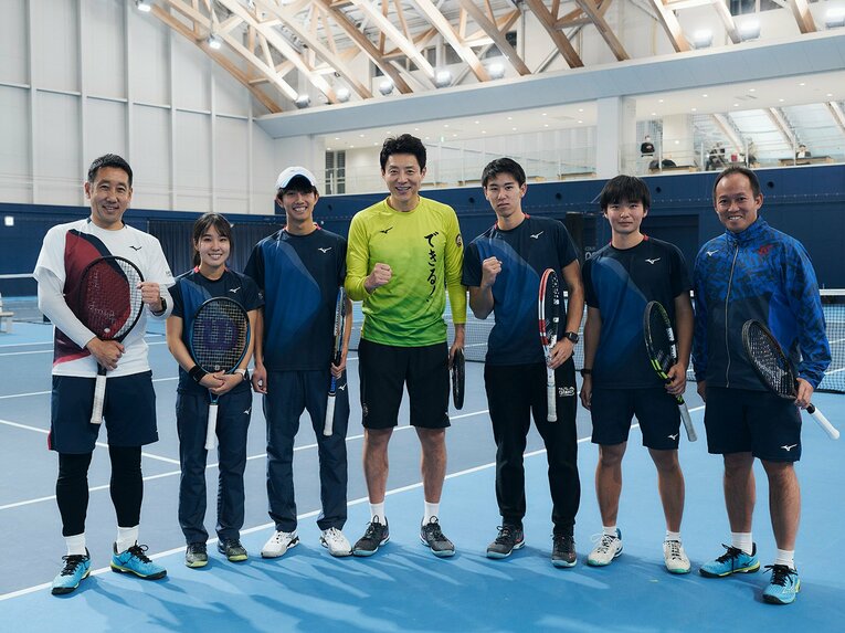 サブコーチを務めた大学屈指の強豪・慶應義塾体育会庭球部