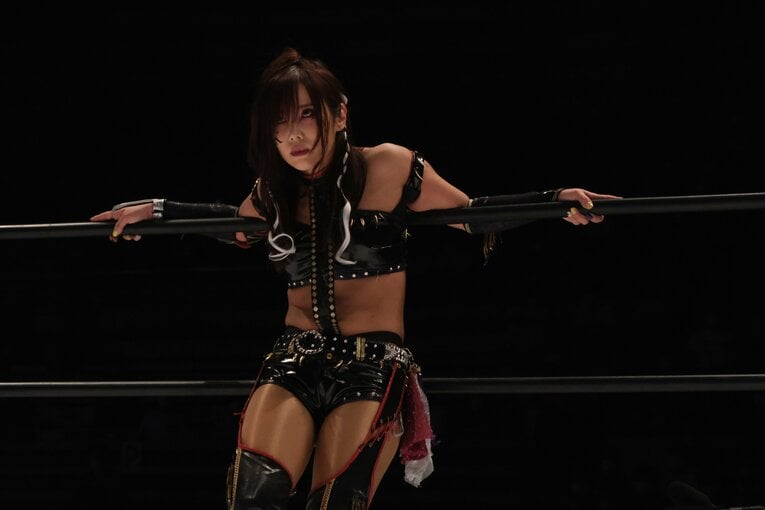 今年からスターダムに参戦し、11月には初代IWGP女子チャンピオンに輝いたKAIRI　©Norihiro Hashimoto