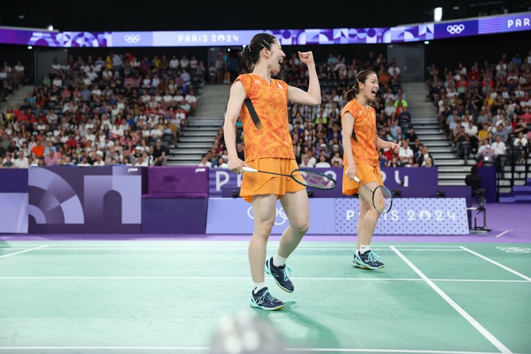 マレーシアのペアとの3位決定戦　©Ryosuke Menju/JMPA