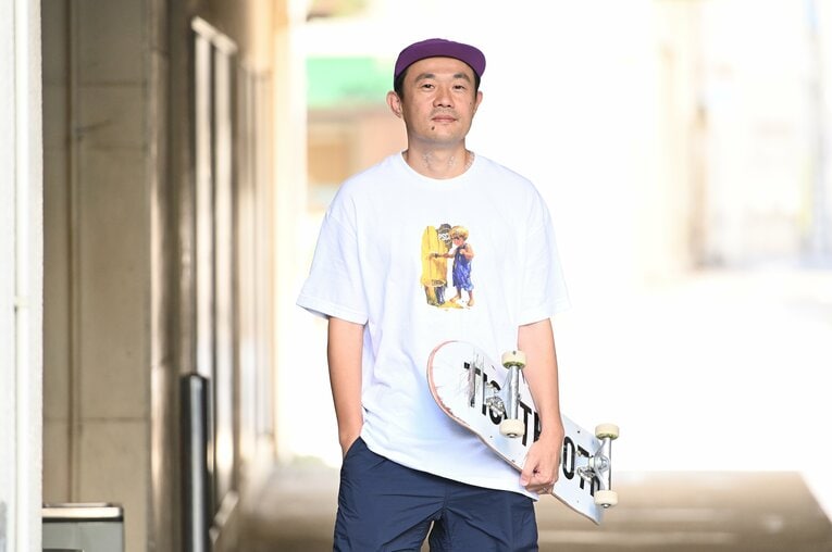 プロスケーターの岡田晋さん　©Keiji Ishikawa