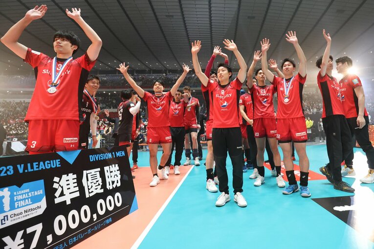 3連覇を逃したが、3年連続でファイナルに進出したサントリーサンバーズ　©︎V.LEAGUE