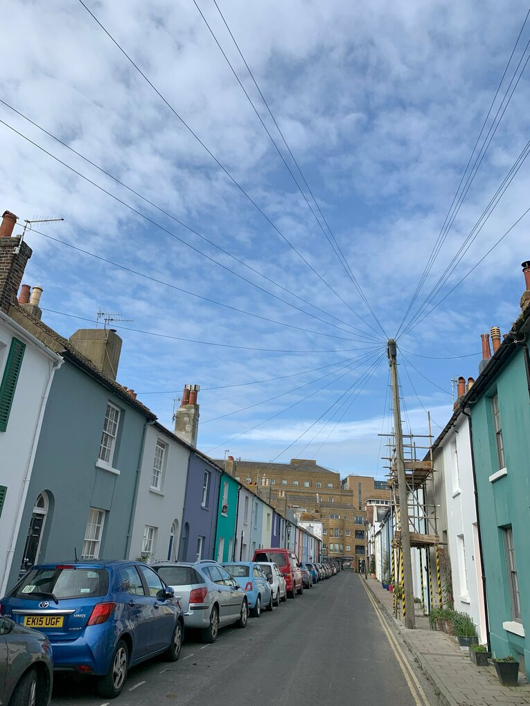 オシャレなブライトンの町並み　©Yoichi Igawa　