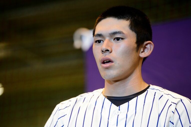 2019年夏、岩手大会の佐々木朗希　©︎Asami Enomoto