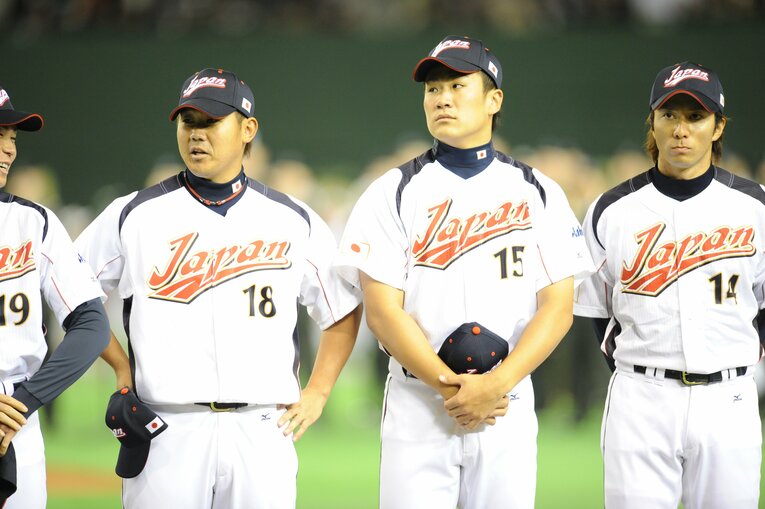 2009年WBC日本代表にも選ばれた（右端）　©Naoya Sanuki