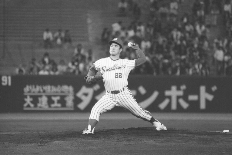現役時代の安田氏もテークバックの修正に苦戦したという　 ©JIJI PRESS