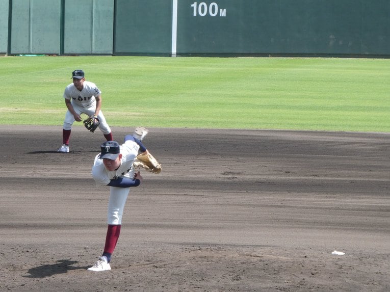 西谷監督の期待も大きい188センチ右腕の川原嗣貴投手（2年）©︎Noriko Yonemushi