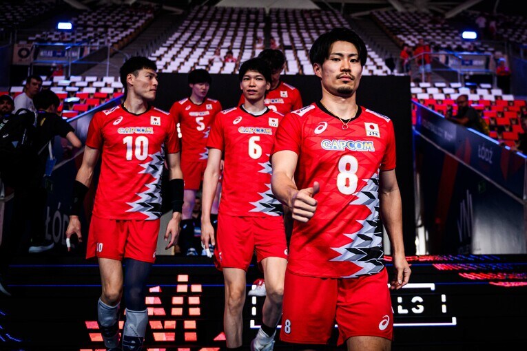 関田誠大（VNL準々決勝カナダ戦）©︎Volleyball World