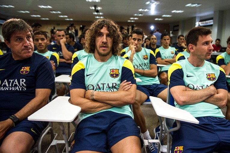 バルセロナのミーティング風景（2013年）©︎Getty Images