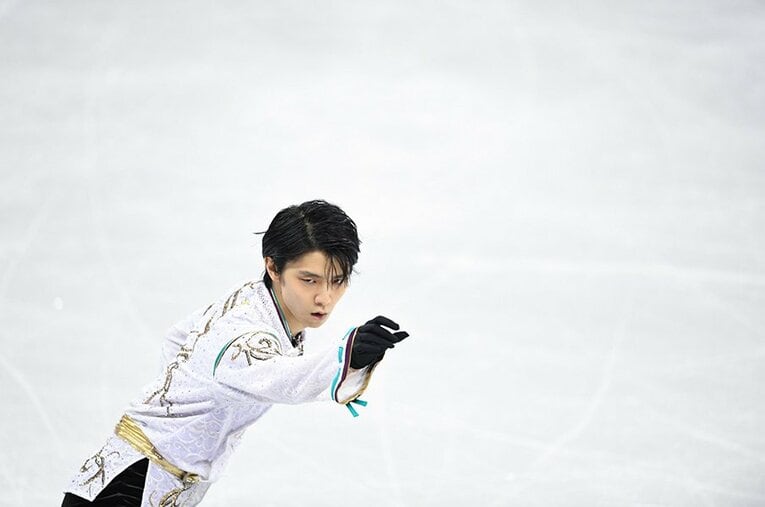 ピアニスト福間洸太朗氏が忘れられないシーンの1つとして挙げた、平昌五輪での『SEIMEI』 ／ photograph by Asami Enomoto/JMPA