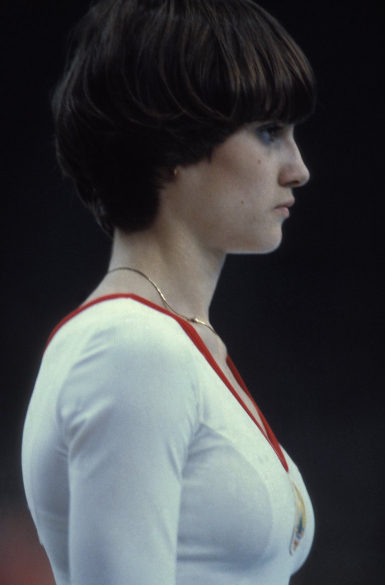 モスクワ五輪、平均台、床で金メダルを獲得したコマネチ（ルーマニア）　©Getty Images