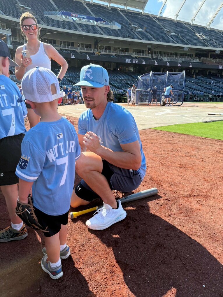 ロイヤルズの看板選手ウィットJr.　©Naoyuki Yanagihara