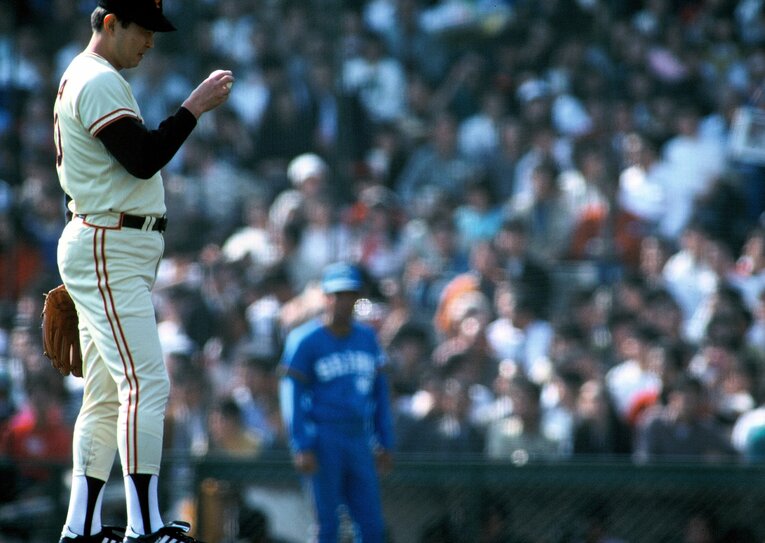 巨人時代の江川卓　©BUNGEISHUNJU