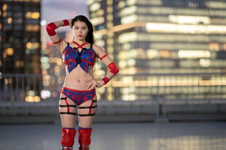 マリーゴールドのプロレスラー・橘渚　©Shiro Miyake