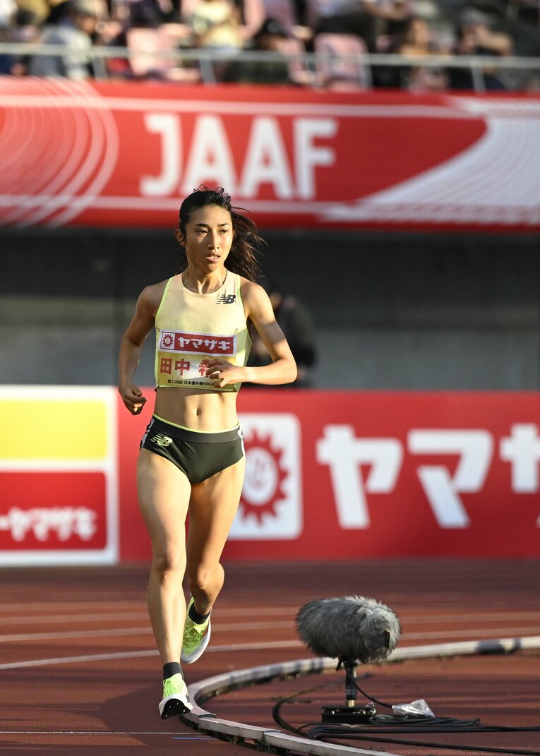 6月の日本選手権5000ｍでは終始独走　©Asami Enomoto