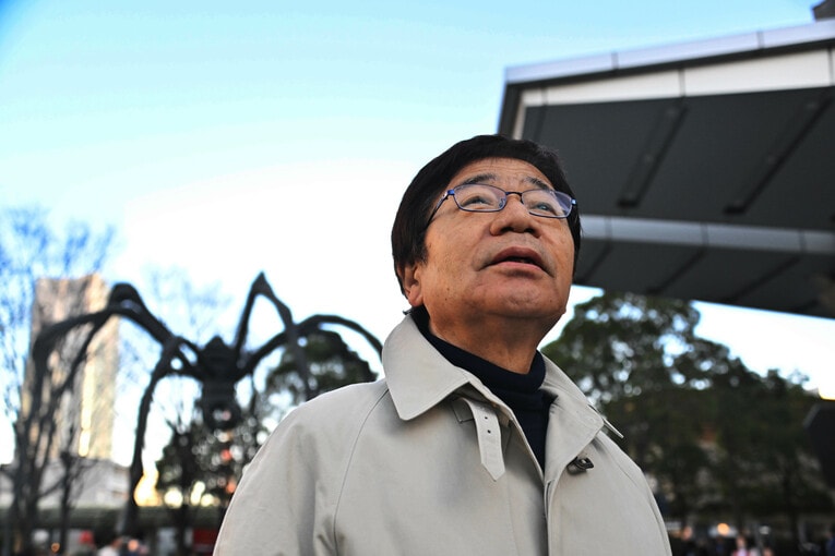 カターレ富山の左伴繁雄社長　©Tetsuichi Utsunomiya