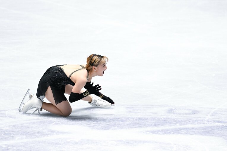 かかとが引っかかって対戦を崩してしまった　©︎Asami Enomoto