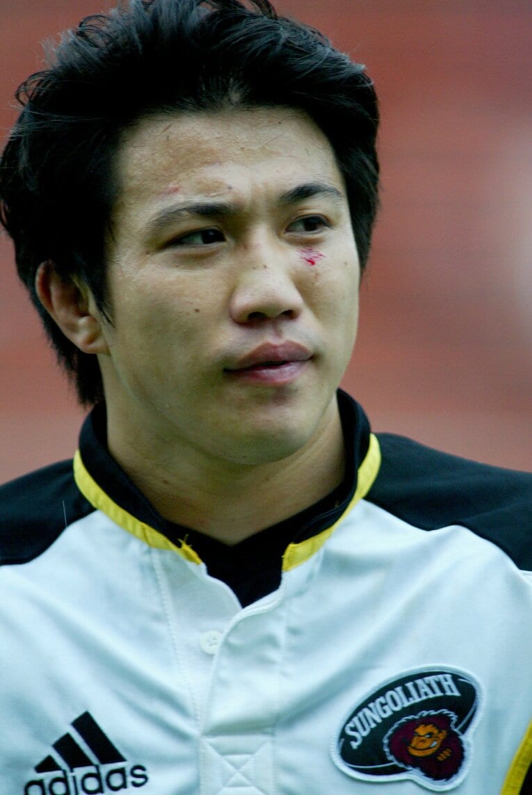 サントリー時代は社員選手としてプレー（2003年）©︎AFLO SPORT