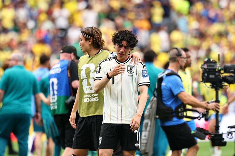 試合後、田中は責任を一身に背負いこんだ　©Ryosuke Menju/JMPA